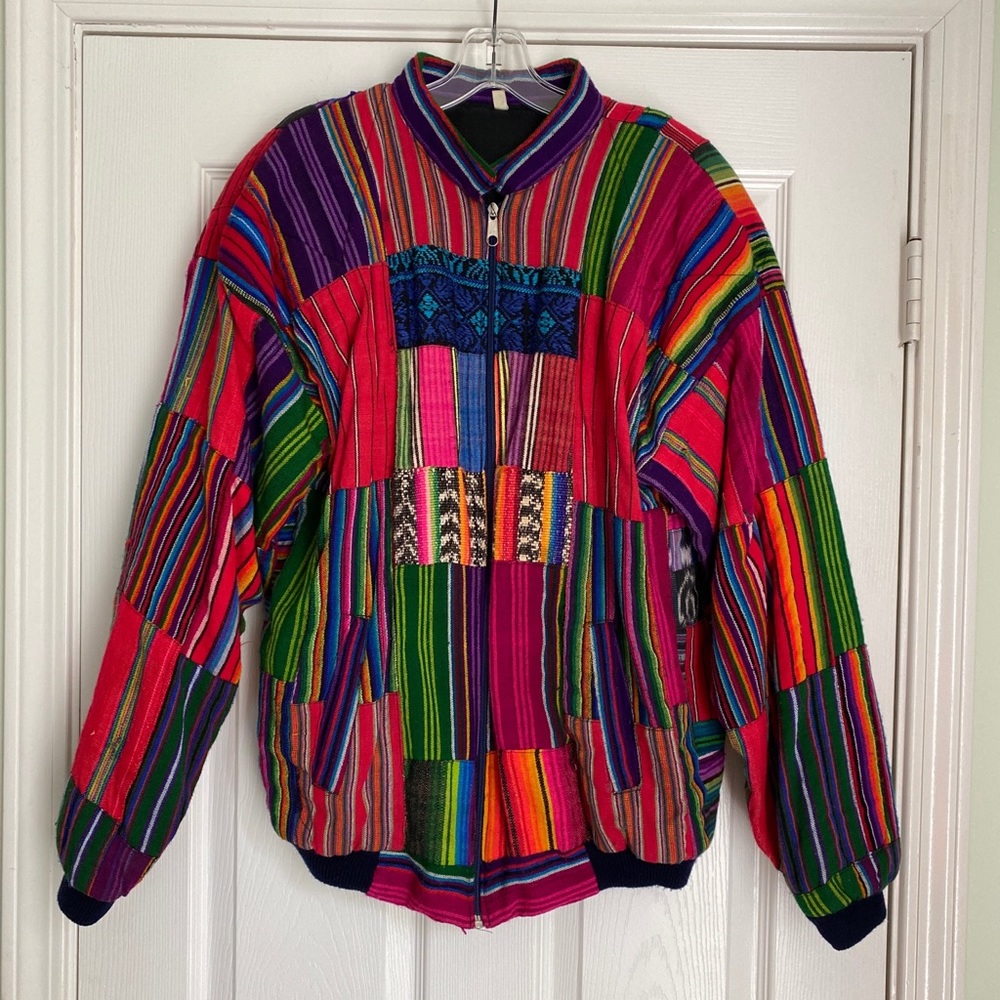 Stripped Patchwork Jacket - image 1